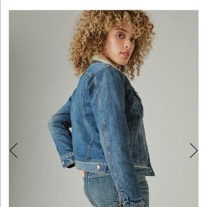 Lucky Brand Icon Sherpa Trucker